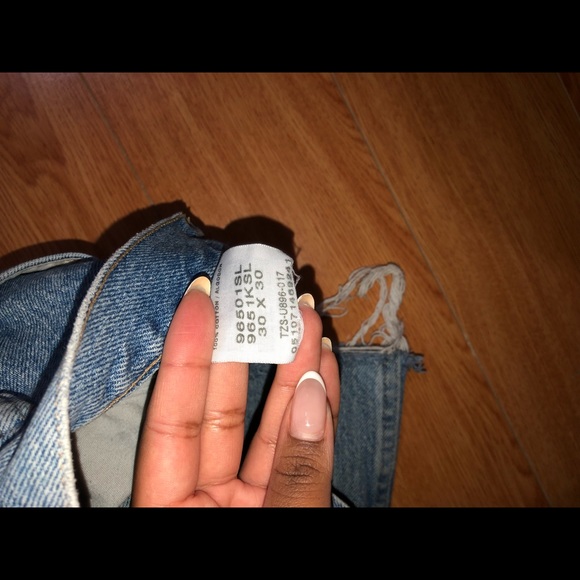 Light blue Wrangler jeans shorts - Picture 3 of 6